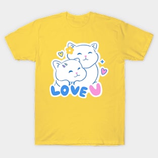 Cute hugging cats T-Shirt